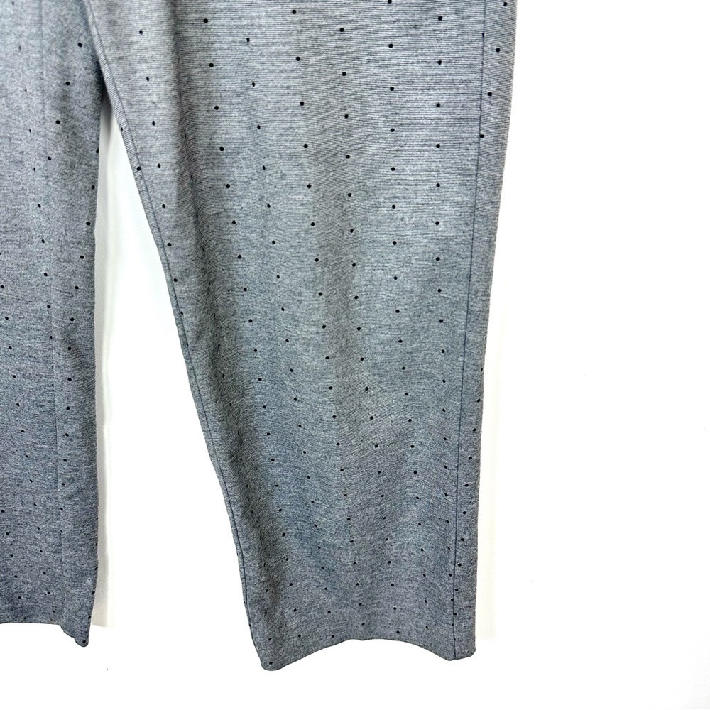 Amanda + Chelsea Grey/Black Polkadot Drawstring Pants With Pockets Sz 12 NEW - Picture 4 of 10